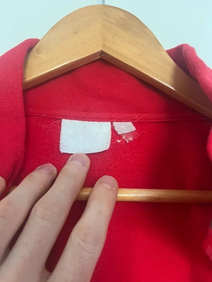 Veste vintage rouge vif Milano – Broderies & bandes – Taille S (90s/2000s) - photo numéro 4