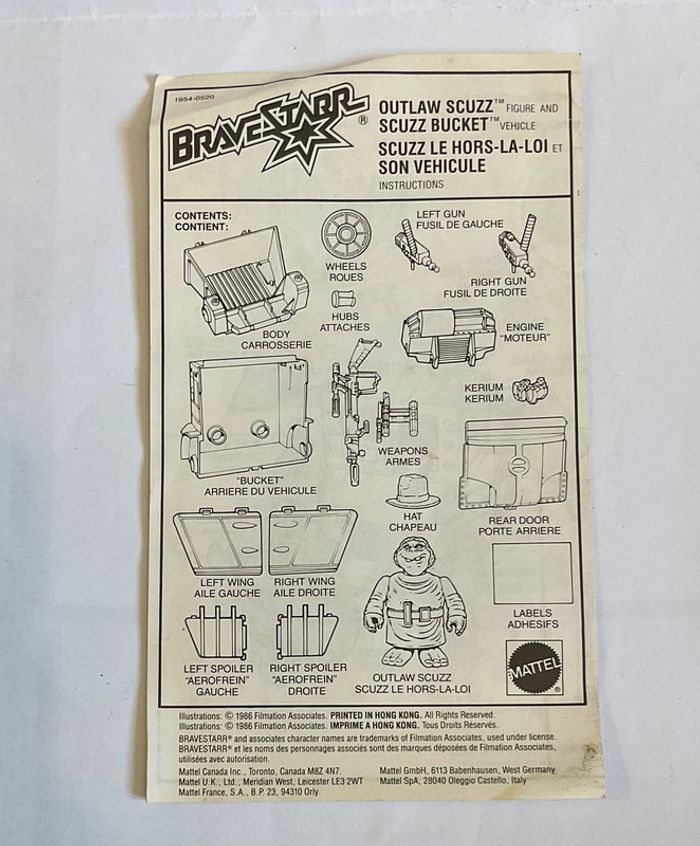 Figurine Bravestarr Outlaw Scuzz vintage - photo numéro 7