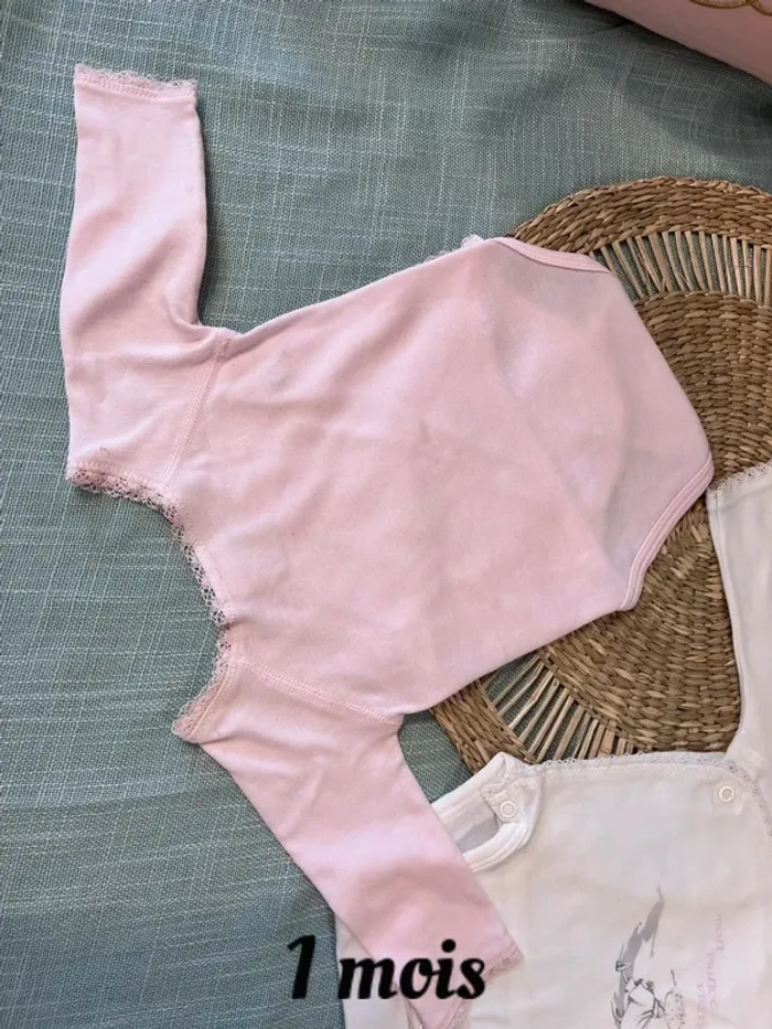 Lot 2 bodies taille 1 mois petit bateau - photo numéro 9