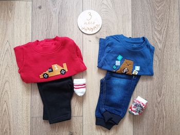 Lot de 2 ensembles bébé 3 mois