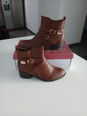 bottine marron