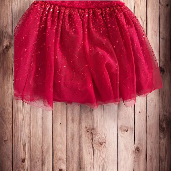 🌸 Magnifique robe rouge pailletée mis 1heure - Taille 5/6 ans 🌸 - photo numéro 3