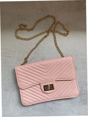 Sac à main rose pâle pochette très bon état