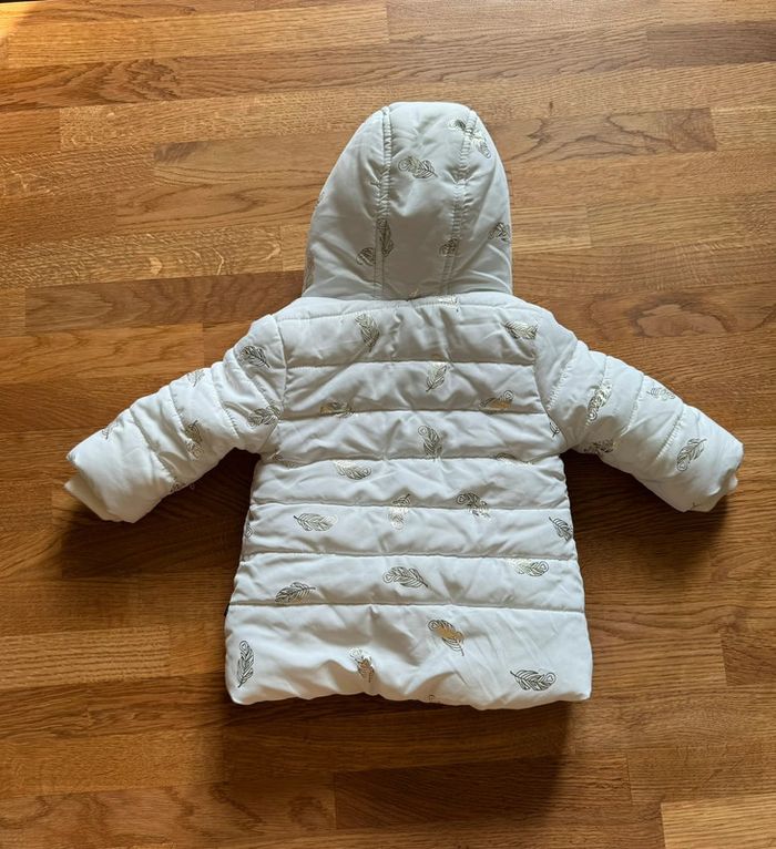 Doudoune Ikks blanc plumes dorés - photo numéro 4