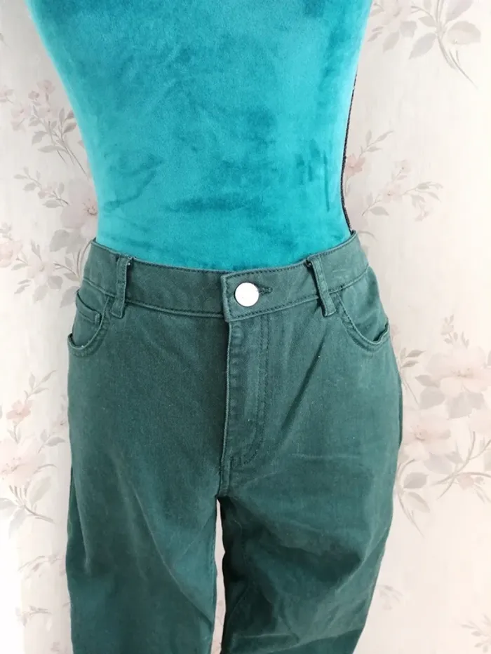 Pantalon skinny push up vert foncé / terranova / (42) - photo numéro 3