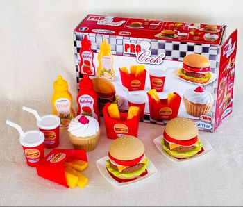 Set de jeu Fast food Burger Pro Cook, Ecoiffier +18mois