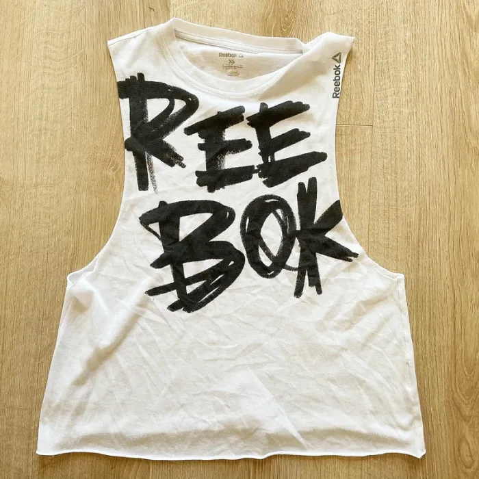 Reebok Débardeur Fitness Crossfit Femme Collection Training Step Blanc (Taille XS)