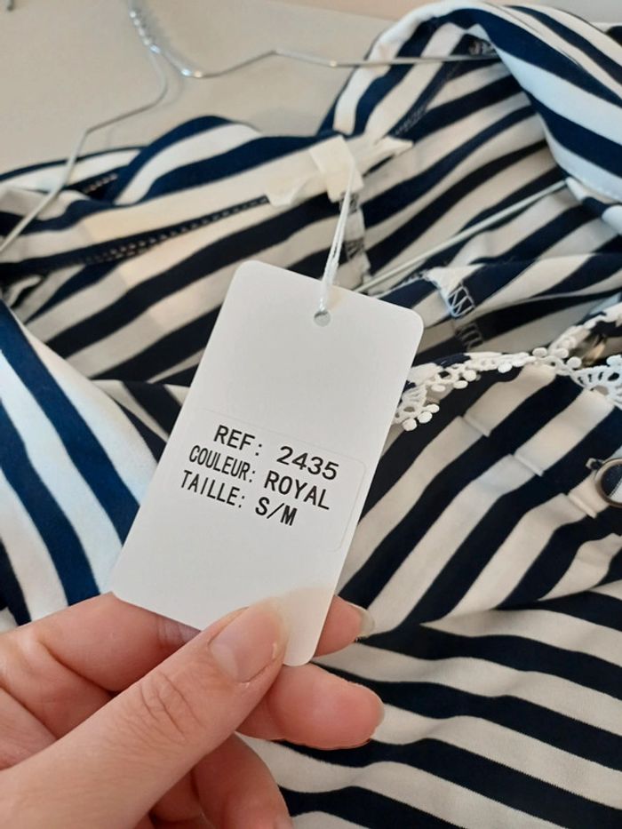 Combishort rayée neuve Kilky taille S/M 36/38 - photo numéro 10