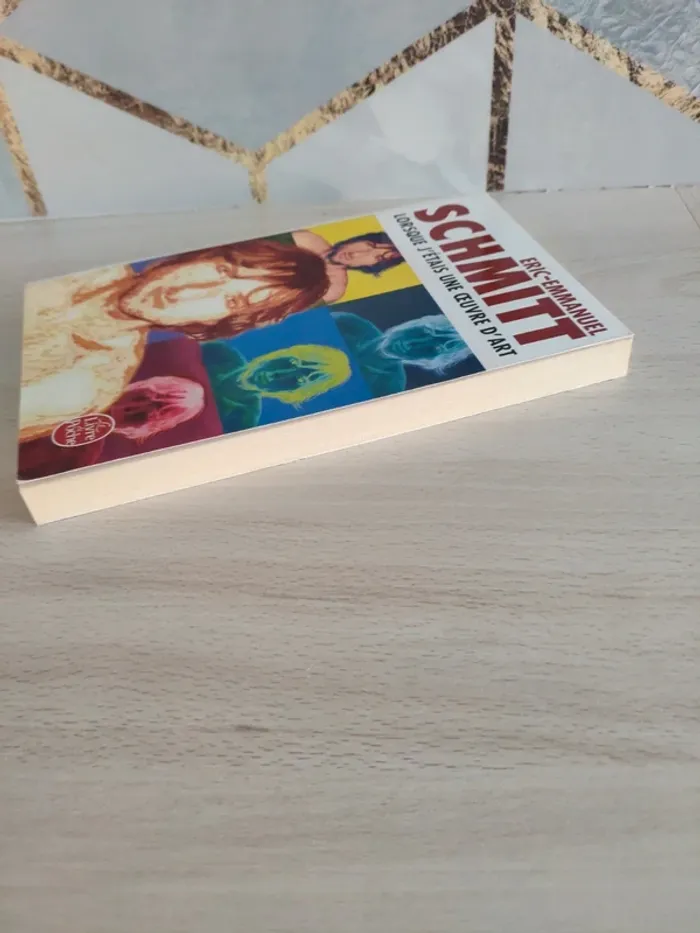 Livre poche lorsque j'étais une œuvre d'art Schmitt - photo numéro 3