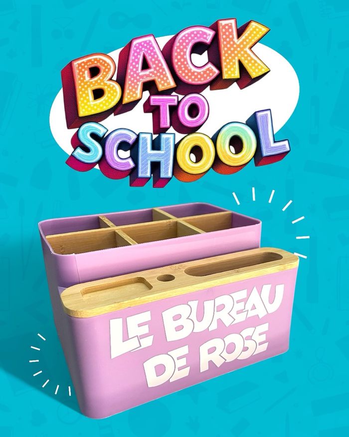 Porte crayons et accessoires personnalisé