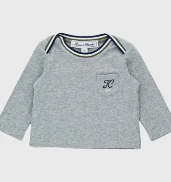 T-Shirt à manches longues 3 mois en coton Tartine et Chocolat