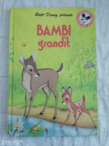 Disney livre Bambi grandit 1984