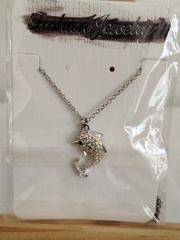 Collier fantaisie pendentif dauphin Fashion Jewelry