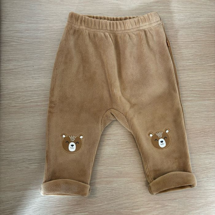 Pantalon en velours marron pour bébé
