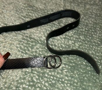 Ceinture noire et argent – Action, taille 85