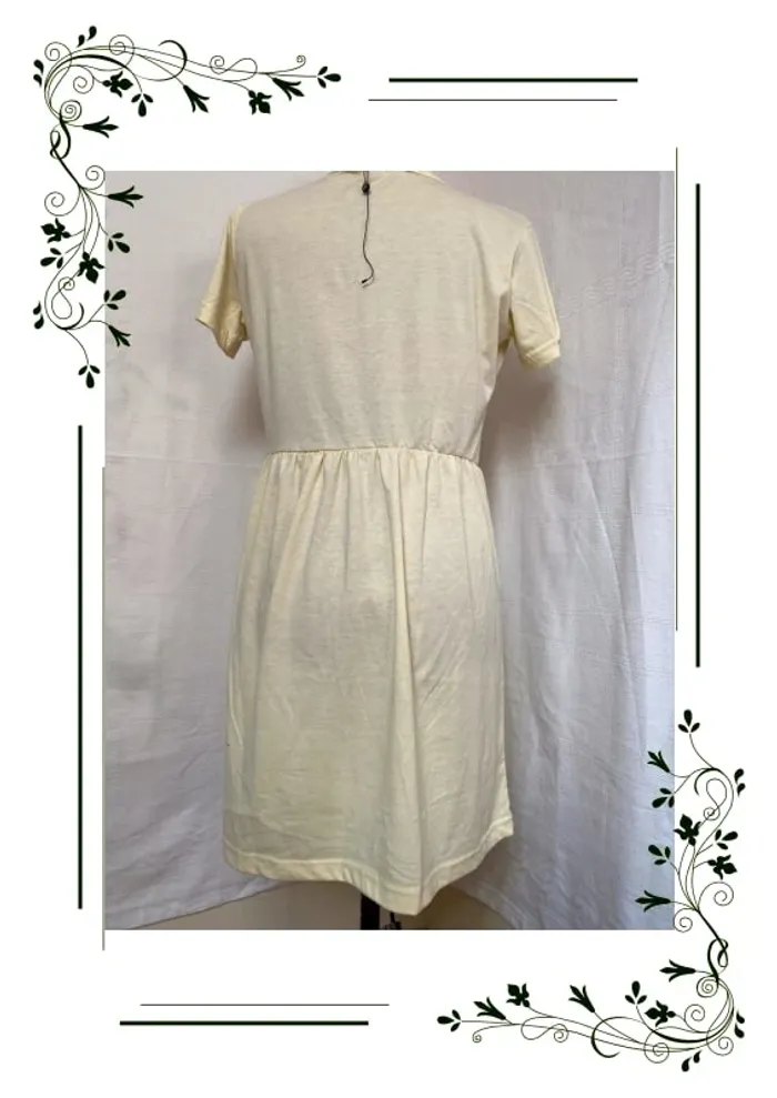 Robe T-shirt, jaune pale manches courtes T34 Missguided - photo numéro 2