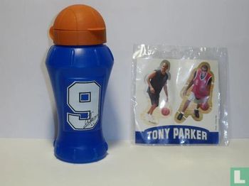Gourde Tony Parker, collection, vintage, 2005, MacDonald's, neuf non ouvert