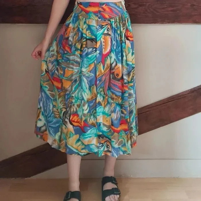 Jupe multicolore toucans