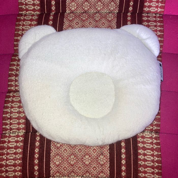 Oreiller cale tête bébé p’tit panda candide blanc - photo numéro 2