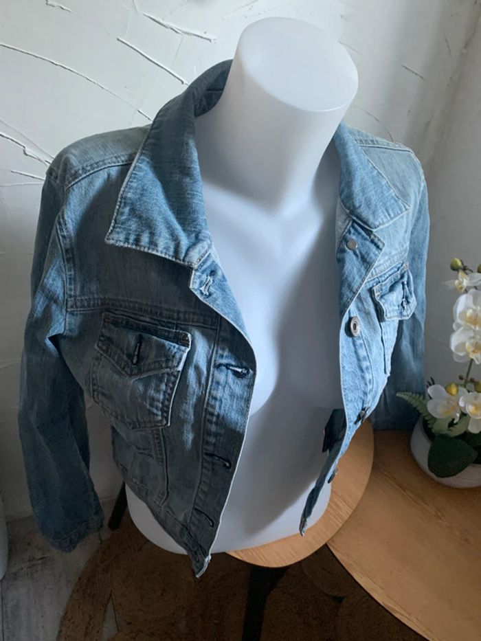 Veste courte en jean Topstudio taille 38 - photo numéro 5