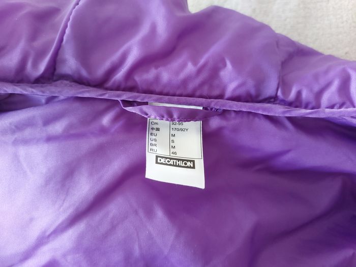 Doudoune Quechua beige & blanc taille M - photo numéro 9