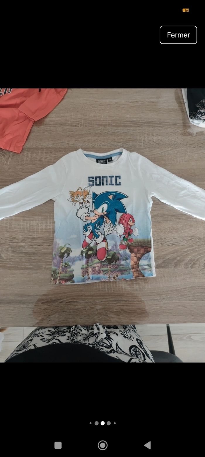 Lot 5 tee-shirts manches longues et courtes garçon 5 ans - photo numéro 6