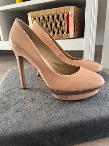 Escarpins Mango beige rosé 13 cm – T40 chic
