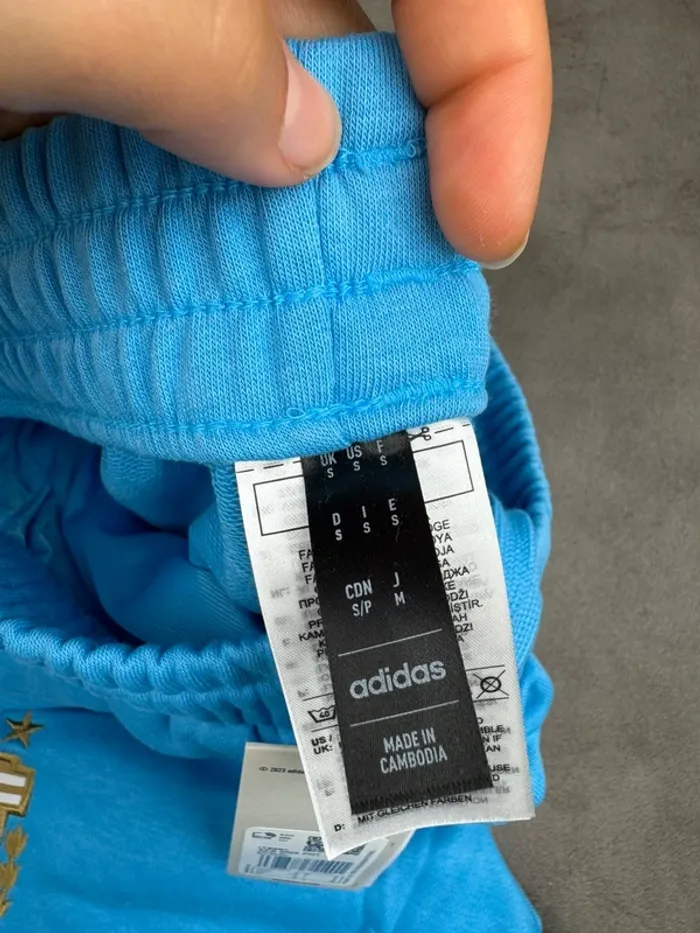 Jogging Adidas Argentine Bleu 3 bandes Neuf Taille S - photo numéro 9