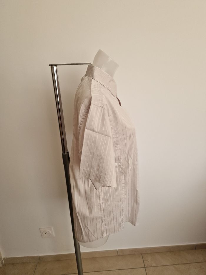 Chemise homme gris clair rayé blanc, Armand Thiery - photo numéro 5