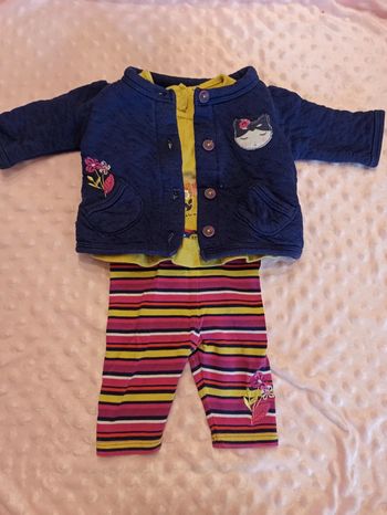 Ensemble fille 1 mois