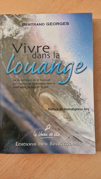 Livre Vivre dans la louange de Bertrand Georges