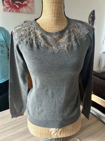 Blouse dentelle au col la redoute 34/36