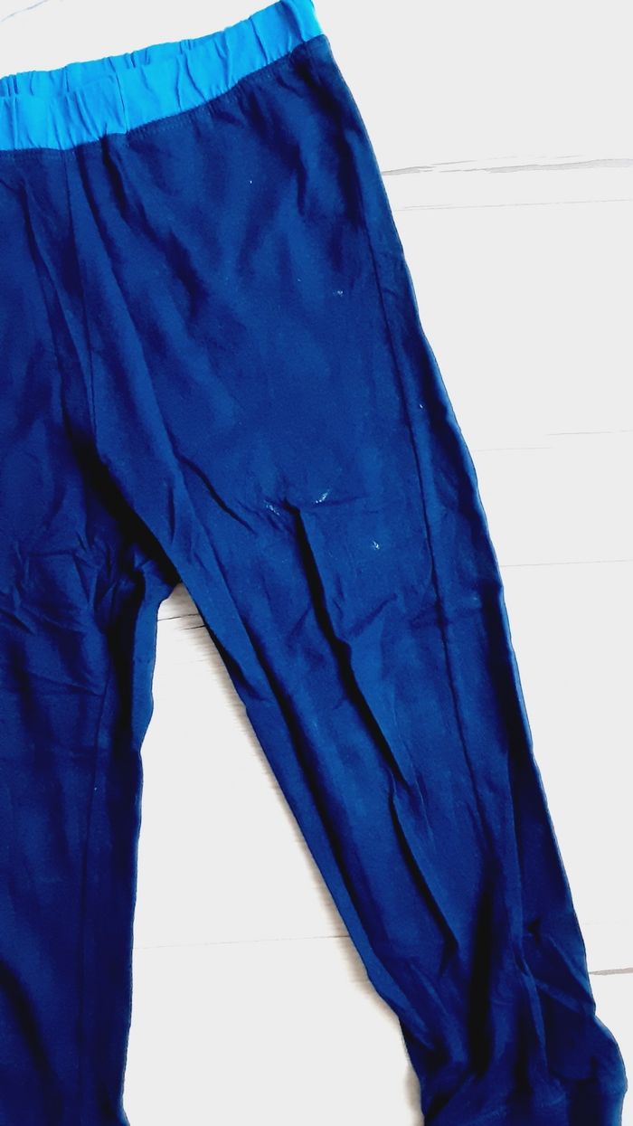 Vêtement garçon pyjama pantalon bleu et gris Tissaia 6 ans - photo numéro 3