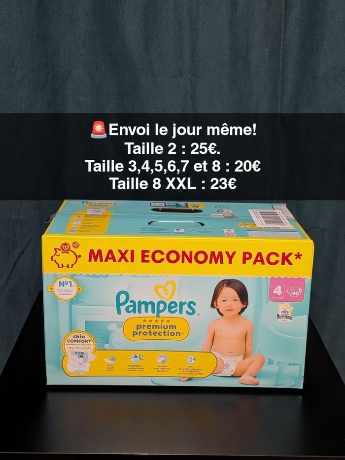 Couches Pampers toutes tailles - photo numéro 5