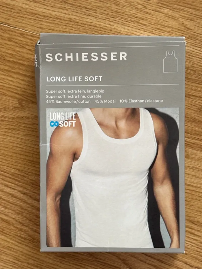 Débardeur schiesser XXL blanc - photo numéro 2