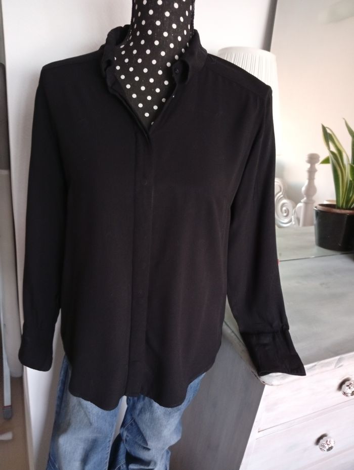 Chemise noire pour femme. Amisu36