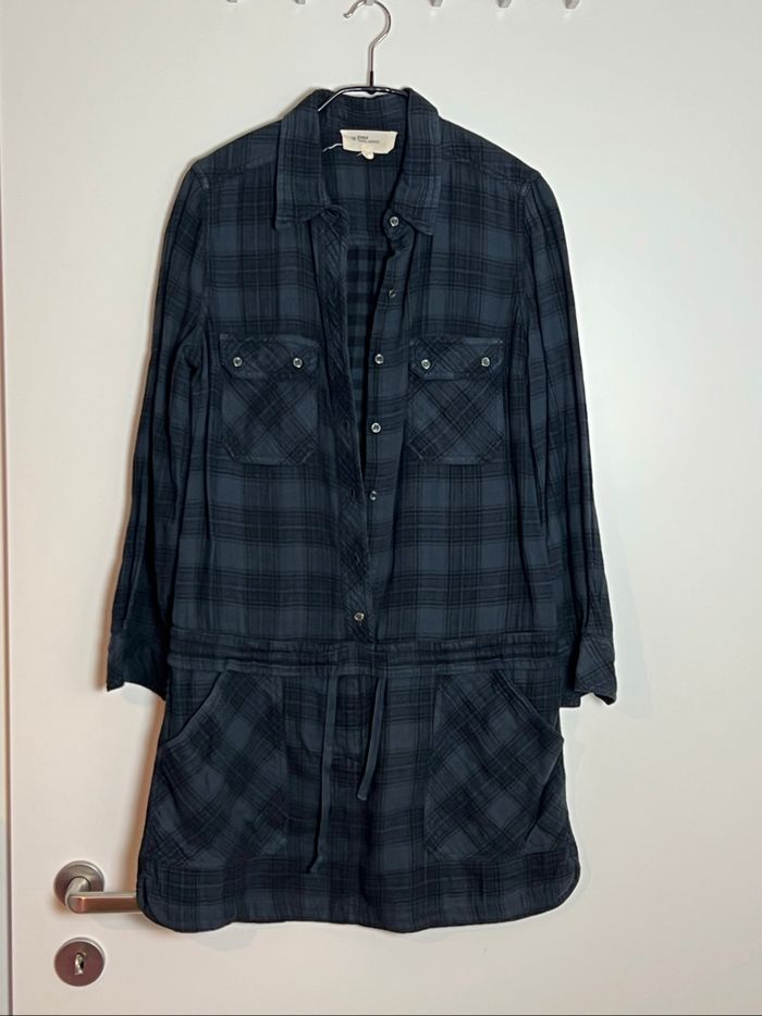 Robe chemise à carreaux