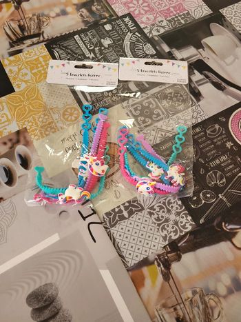 2×5 bracelets Licorne