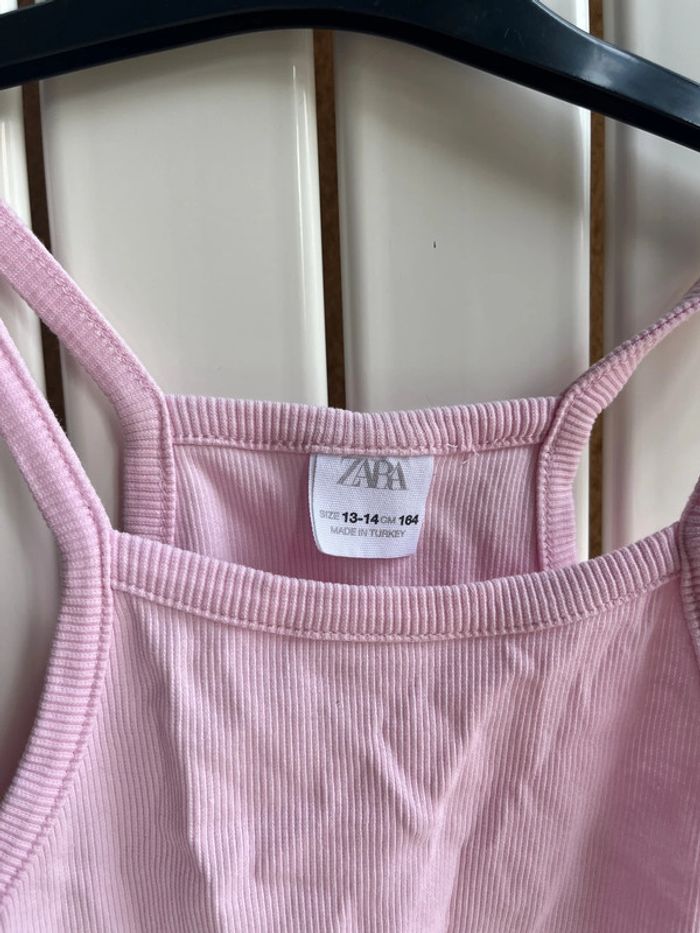 Débardeur rose Zara Xs - photo numéro 2