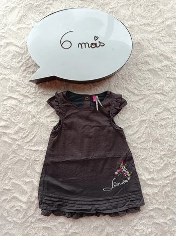 Robe Fille 6 mois Fleurs Flower Orchestra 100% coton