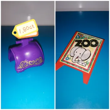 Thème* vintage pièce détachée / panneau zoo - couverture éléphant