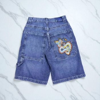 Short en jean y2k Motif Dragon (L)