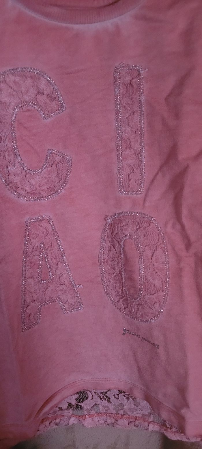 Pull avec dentelle - photo numéro 2