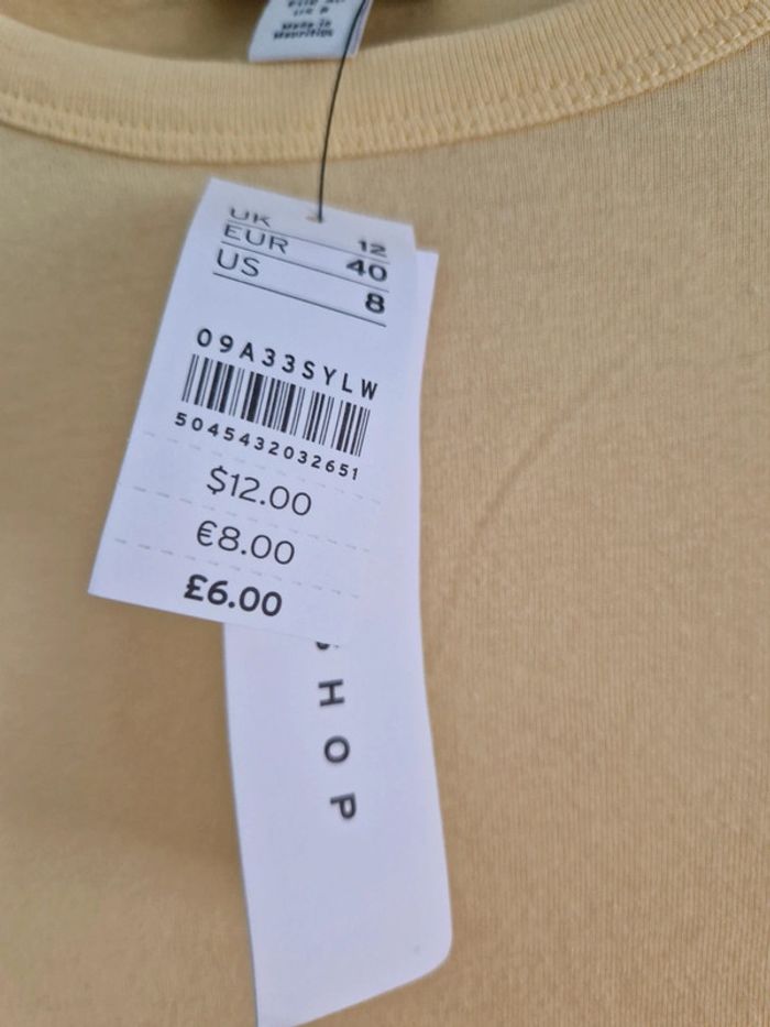 Joli crop top Topshop taille 40 neuf avec étiquette - photo numéro 4