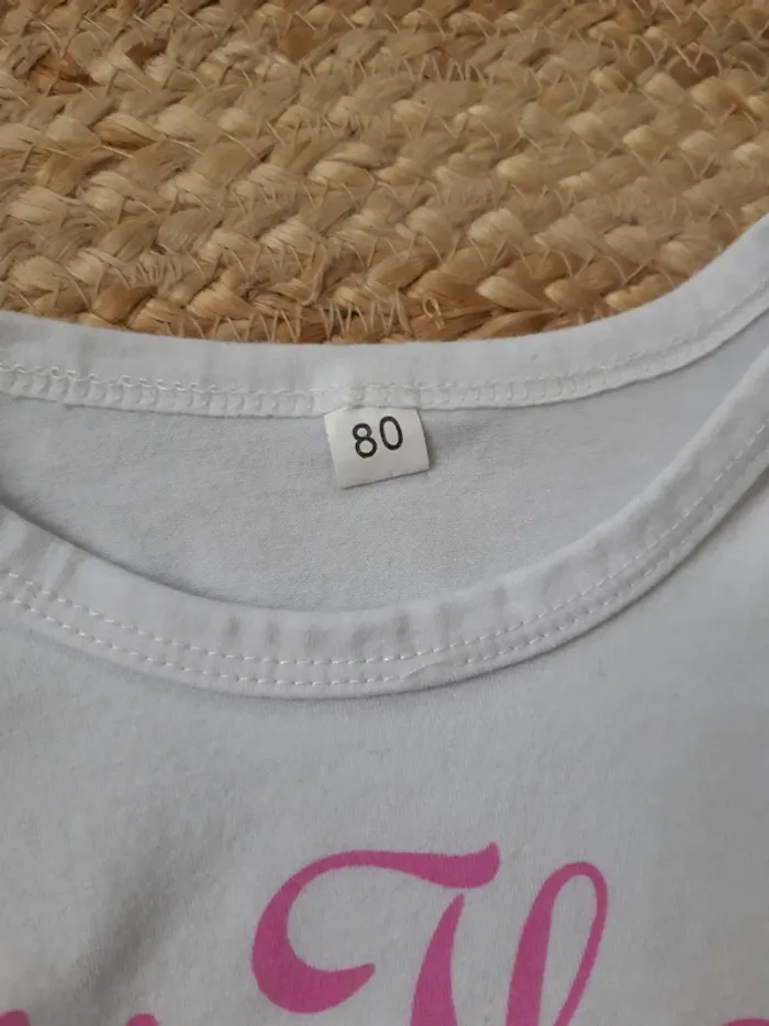 Ensemble body manches longues et pantalon 80 cm - photo numéro 4