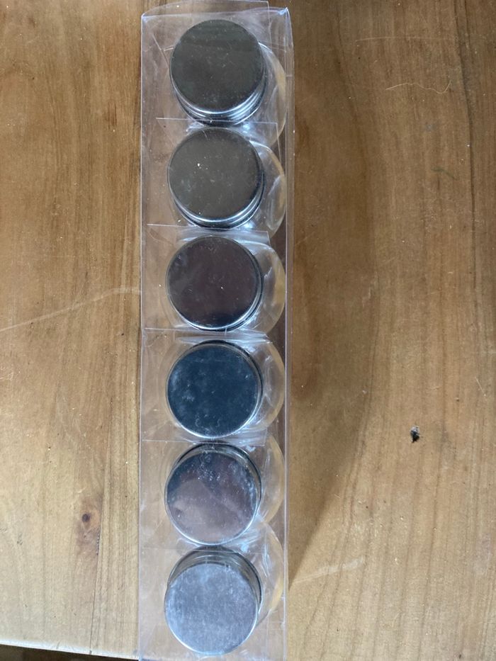 6 mini bocaux en verre transparent - photo numéro 2