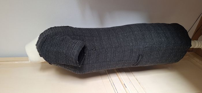 Robe grise chinée Comptoir des Cotonniers taille 38 dos ajouré polyester soie - photo numéro 4