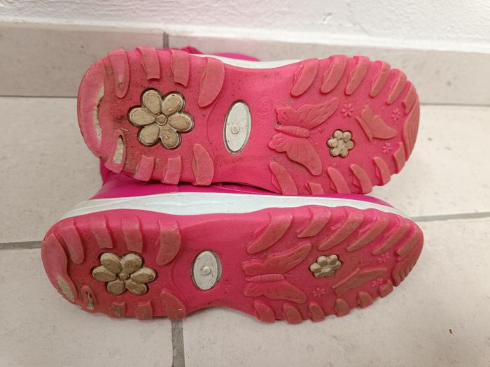 Bottes de neige après-ski fille rose blanc 32 Le chamois - photo numéro 7