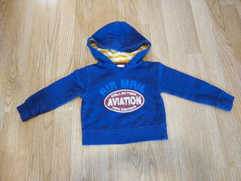 Sweat capuche bleu Aviation DP...am