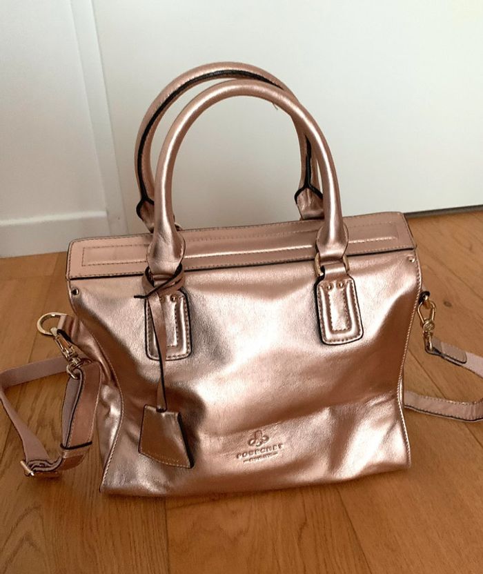 Sac Pourchet cuir métallisé - photo numéro 2